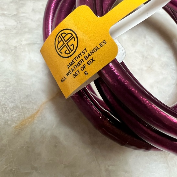 Buddha Girl Amethyst  Bangles Set - Picture 2 of 2